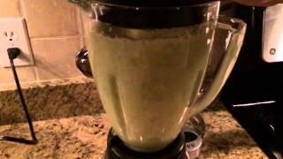 Kristin's crazy green juice (slow motion)