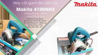 Máy cắt gạch đá 110mm Makita 4100NH3 điều chỉnh độ sâu cắt