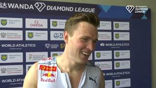 KARSTEN WARHOLM Runs 46.95 To Win Silesia Diamond League 400m Hurdles