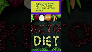 Top Zero Carb Foods That Keeps Keto And Ketosis Simple / Nutrition Facts #shorts