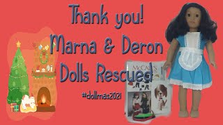 Thank you Marna & Deron Dolls Rescued #dollmas2021