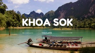 Boating in beautiful Khoa Sok National Park