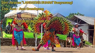 SENI BUDAYA JARANAN || LANGEN BUDAYA||  Tari Burung Garuda| Live Awu-awu Grembyang