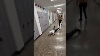 Running head first into lockers gone wrong #shorts #fitness #football #helmet #lockers #ball