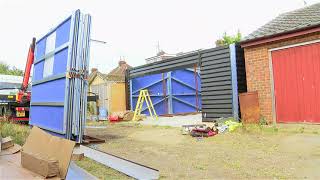 Hanson Steel Buildings - Insulated Garage Install