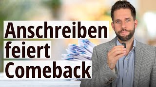 Das Anschreiben feiert ein Comeback