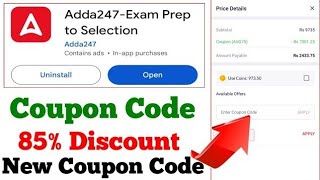 ADDA 247 online learning app / ADDA 247 batches discount coupon code / ADDA 247 maximum discount app