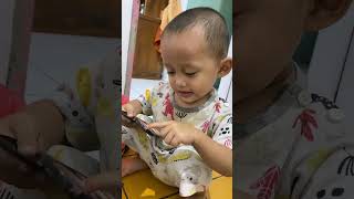 Bayi belum 2 tahun pintar berhitung #bayilucu #bayipintar #bayiviral #babyactivities #berhitung