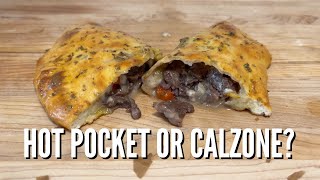 Homemade Steak and Cheese Hot Pocket (Calzone?)