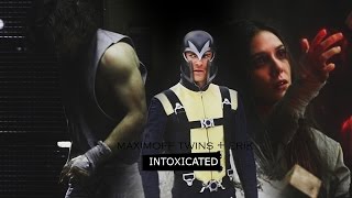 INTOXICATED ; maximoff twins + erik