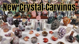 🔮NEW CRYSTAL CARVINGS!!🦋 Newest inventory as of JAN 27, 2024 #crystalhaul #crystalshop #crystalskull