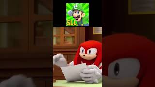 Knuckles Ranking All SML Channels #memes #sml #knuckles #rank #youtube #viral #shorts #mario #yts