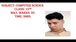 CLASS 10TH : COMPUTER SCIENCE 1ST TERM NOVEMBER 2021 HPBOSE / NCERT