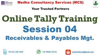 Session 04 - Receivables and Payables Management on Tally / Tally.ERP 9