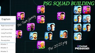 Psg Full Squad Building||New Players Add ||In Pes2021 Mobile Malayalam PTG