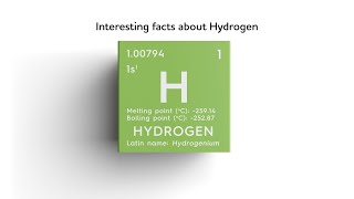 Interesting facts about Hydrogen