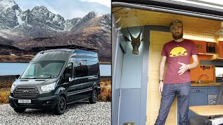 Detailed tour of INSANE ADVENTURE VAN w/ many PREVIOUSLY UNSEEN FEATURES & TECH inc RECYCLING SHOWER