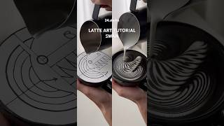 15秒拉花步驟 天鵝教學 #latteart #lattearttutorial