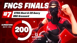 How I got 7th in FNCS Grand Finals ($39,000) 💸 w/ Kreo & Avery