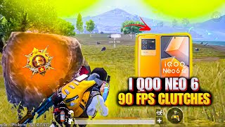 SOLO VS SQUAD CLUTCHES 💥 IQOO NEO 6 SMOOTH + 90FPS PUBG / BGMI TEST 2023⚡5 FINGER GAMEPLAY