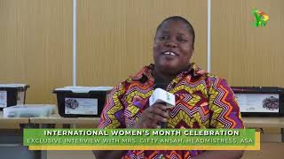 African Science Academy Head teacher talks school's vision for the Girl Child - Int. Women's Month