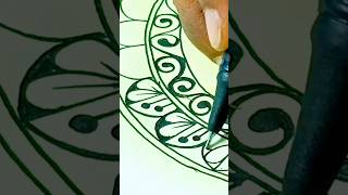 How to draw Mandala for beginners|Mandala Art|Zentangel|Doodle|#shorts #short #trending #viral #asmr