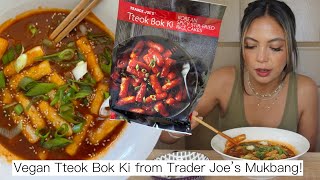 TRADER JOE'S VEGAN TTEOK BOK KI MUKBANG!