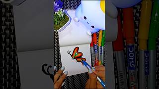 Rainbow🌈🦋 #art #short #trending #drawing #rainbow #viralvideo #youtubeshorts #satisfying #creative🔥