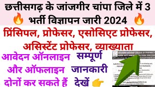 Professor Vacancy 2024 | Assistant Professor  Vacancy 2024 | Lecturer Jobs | Principal Recruitment