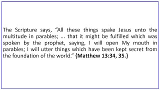 THE LAST GENERATION  “Christ’s Teaching." pt. 37 Evangelist: Richard Gonzales Jr