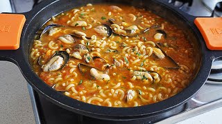 FIDEOS CON MEJILLONES. COMIDA, SALUDABLE, DELICIOSA Y FÁCIL