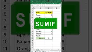 SUMIF. HOW TO USE SUMIF IN EXCEL.