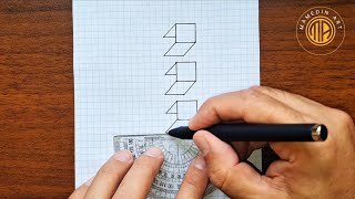 3d drawings very easy/  step by step