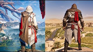 Assassin's Creed Mirage Vs Valhalla - Teleporting Stealth Kills Gameplay