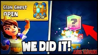 OMG!!!LEGENDARY FORM CLAN CHEST???Clash Royale