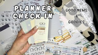 Good News and Goodies | Planner Check In | Plan With Me