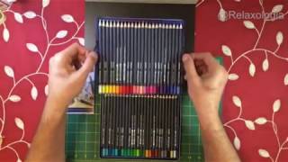 FABER CASTELL GOLDFABER COLORED PENCILS UNBOXING AND DEMO