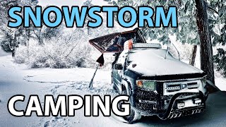 CAMPING in a SNOW STORM!  (What I have learned...)