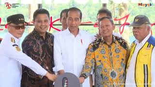 Presiden Joko Widodo | Resmikan Bendungan Pamukkulu dan Pasar Tempe Sengkang | Sulawesi Selatan