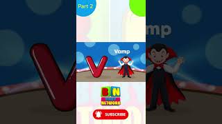 Letter start with V Phonics word V words for kids Letter for Toddlers Kids Learning Initial Sounds V