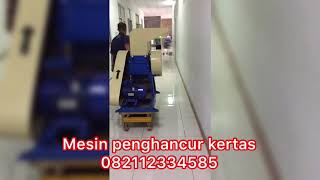 Pengiriman mesin penghancur kertas