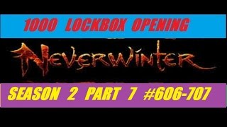 Xbox One 1000 Nine Hell Lock Box Open Season 2 Part 7 Neverwinter