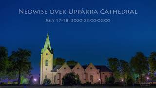 Timelapse of Comet C/2020 F3 Neowise Over Uppåkra Church