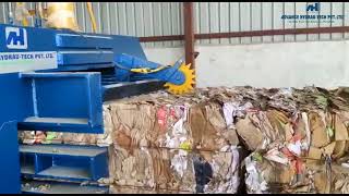 Automatic Waste Paper Baler, Cardboard/OCC/Carton Box Bundling Machine - Horizontal Baler