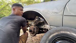 PREPARING TO PAINT THE FRAME ON MY 86 CAPRICE CLASSIC BROUGHAM : BACKYARD EDITION