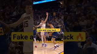 Fake and Step back 😱🔥 #nba #nbaplayoffs #nbahighlights #stephencurry #curry #shorts