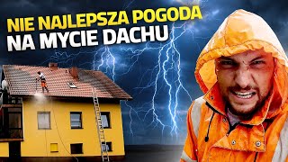 BURZA! Jak umyć dachówkę z mchu czyli stara dachówka. Czyszczenie dachu karcherem | DOMINIK MALUJE