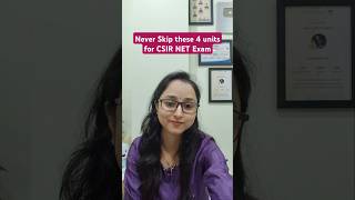 Never Skip these 4 units for CSIR NET Exam #csirnetlifescience #jyotikumari