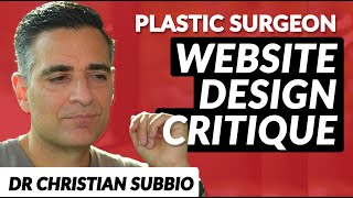 Plastic Surgeon Website Design Review: Dr. Christian Subbio