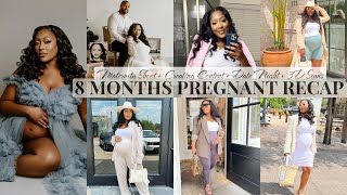 8 Months Pregnancy Recap | Maternity Shoot + Creating Content + Date Night +3D Scans